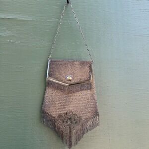 Antique 1920s Whiting & Davis "Princess Mary" Chain Mesh Purse Flapper Evening